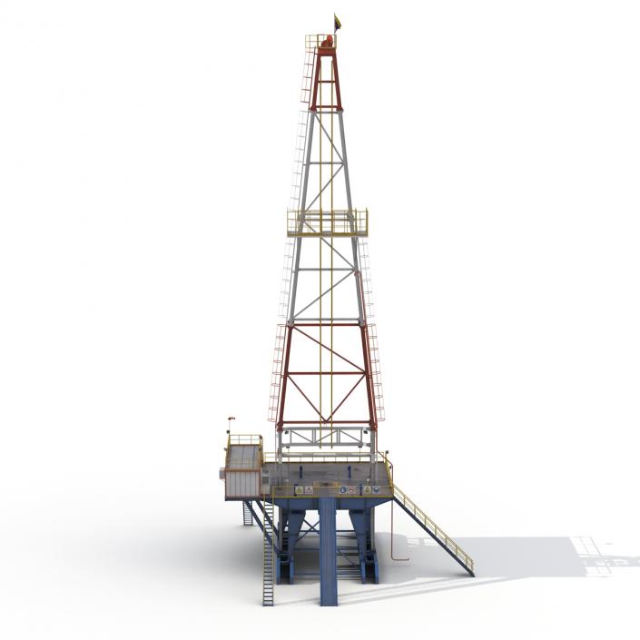 3D Fracking Gas Platform 2 model