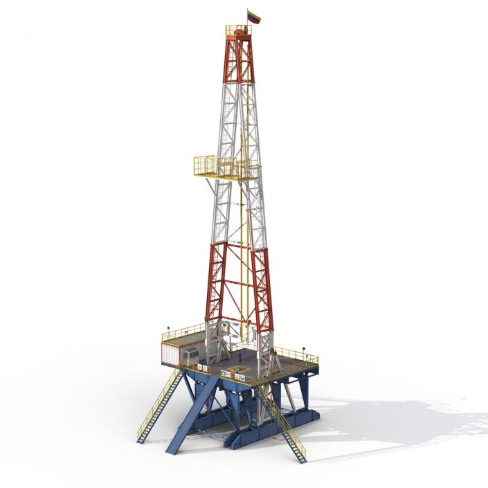 3D Fracking Gas Platform 2 model