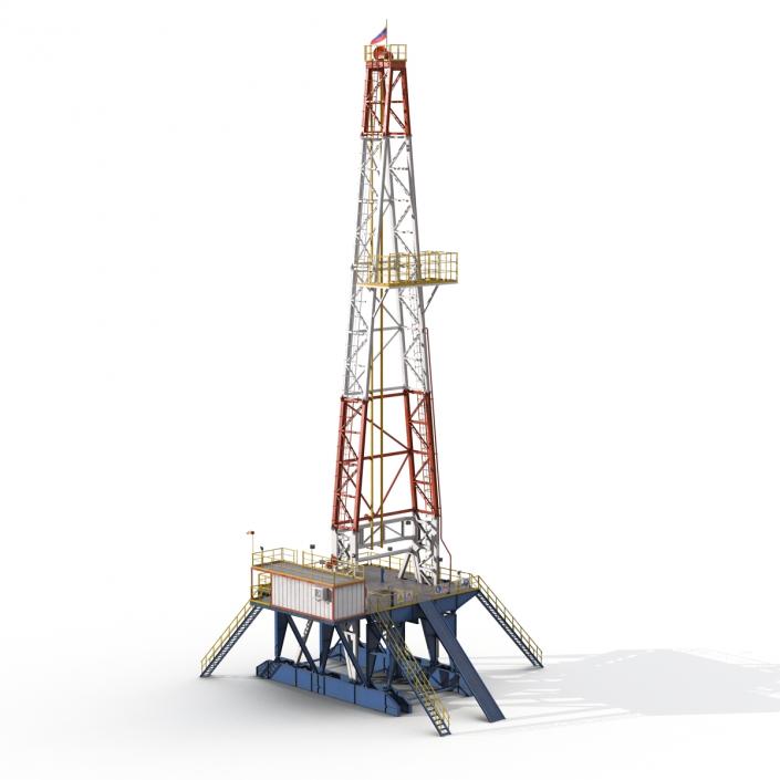 3D Fracking Gas Platform 2 model