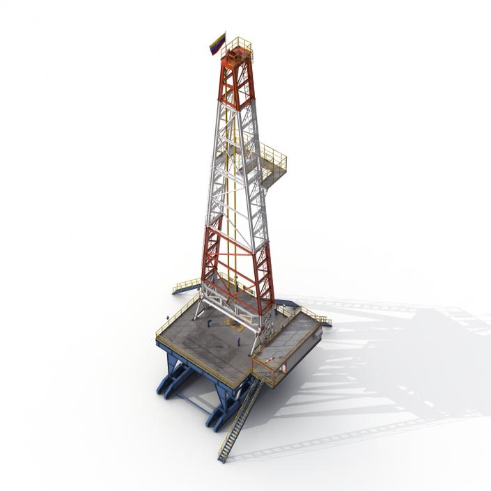 3D Fracking Gas Platform 2 model