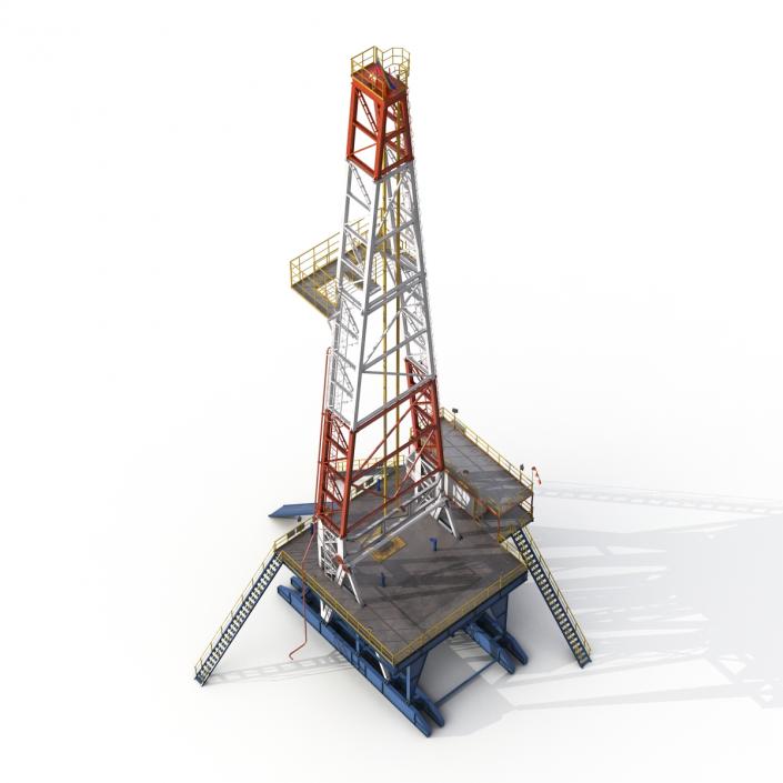 3D Fracking Gas Platform 2 model