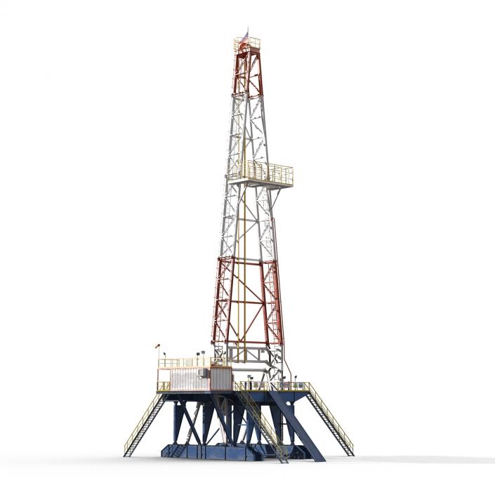 3D Fracking Gas Platform 2 model