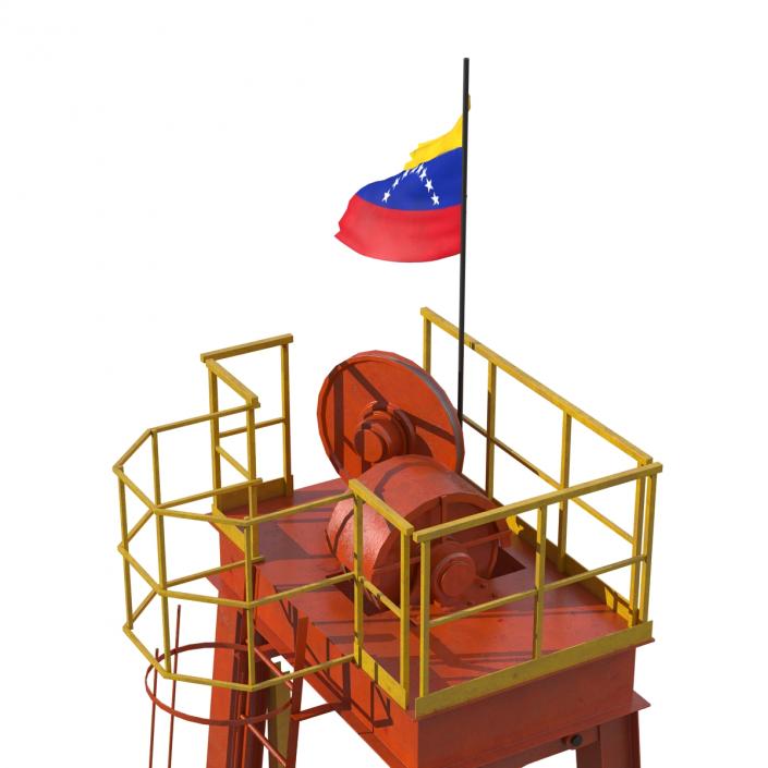 3D Fracking Gas Platform 2 model