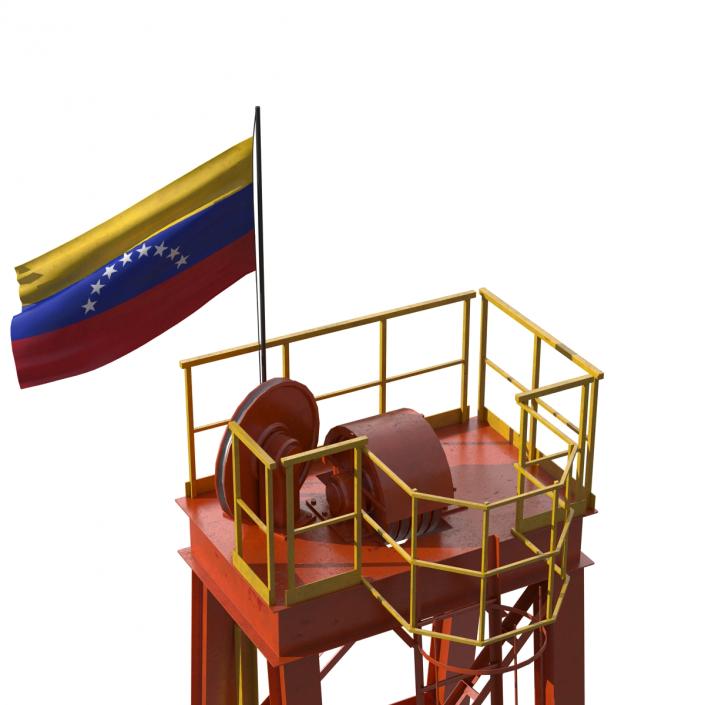 3D Fracking Gas Platform 2 model