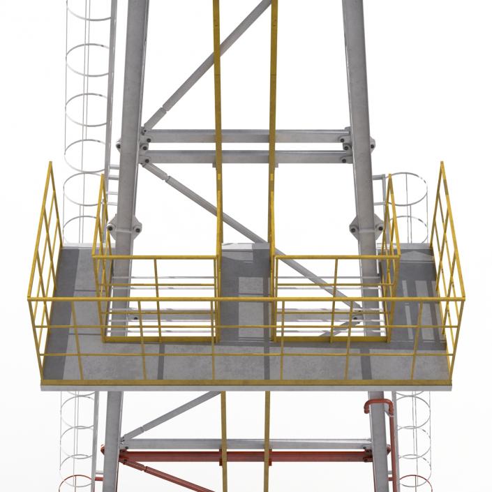 3D Fracking Gas Platform 2 model