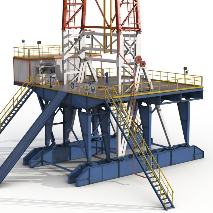 3D Fracking Gas Platform 2 model