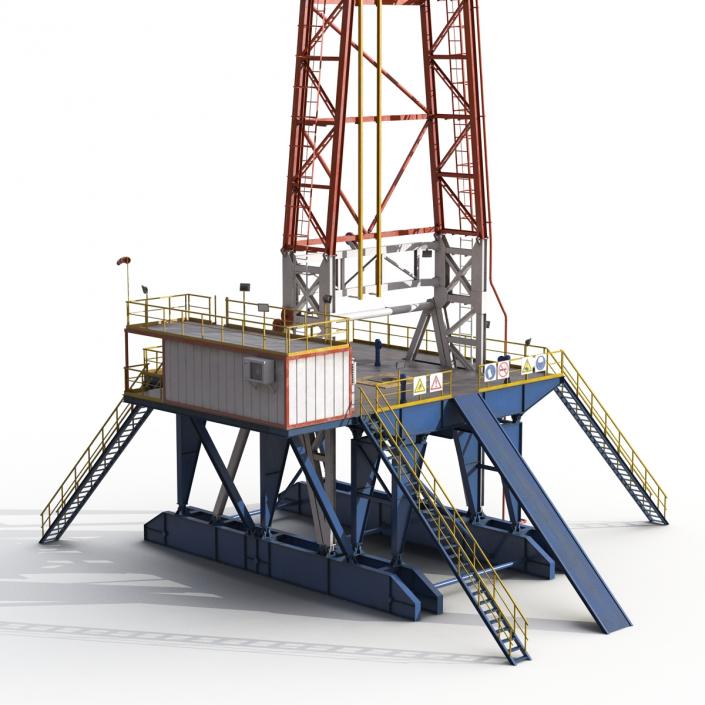 3D Fracking Gas Platform 2 model