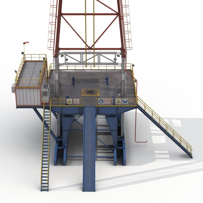 3D Fracking Gas Platform 2 model