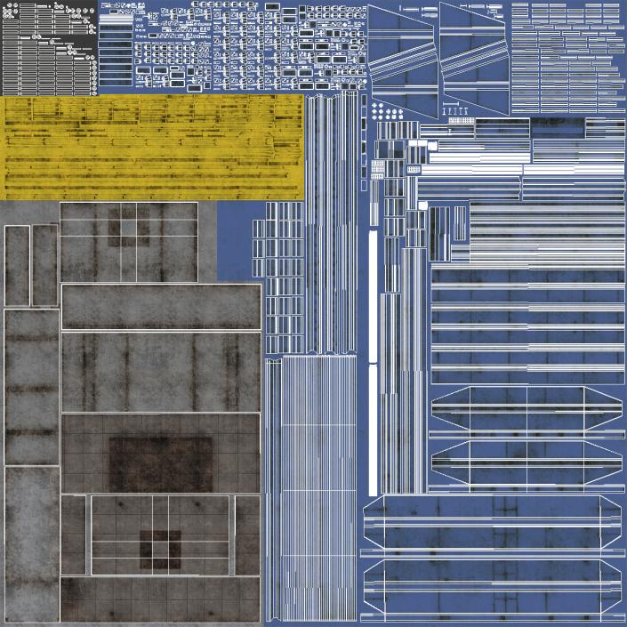 3D Fracking Gas Platform 2 model