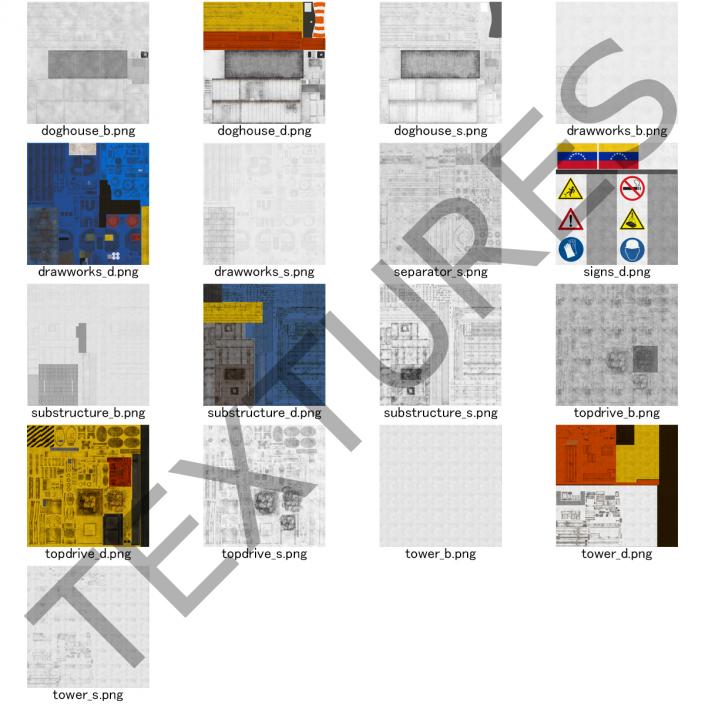 3D Fracking Gas Platform 2 model