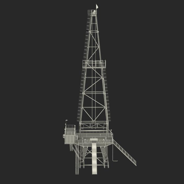 3D Fracking Gas Platform 2 model