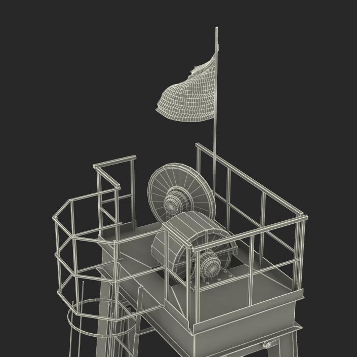 3D Fracking Gas Platform 2 model