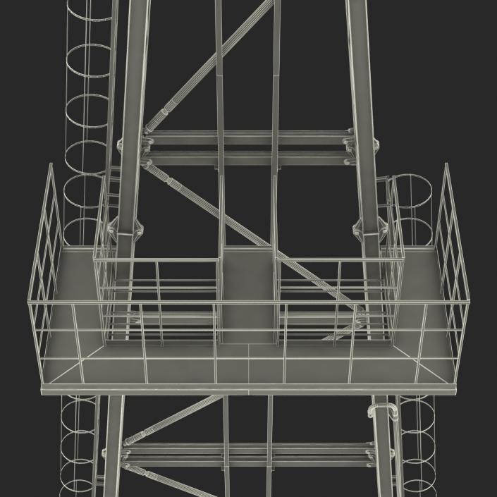 3D Fracking Gas Platform 2 model