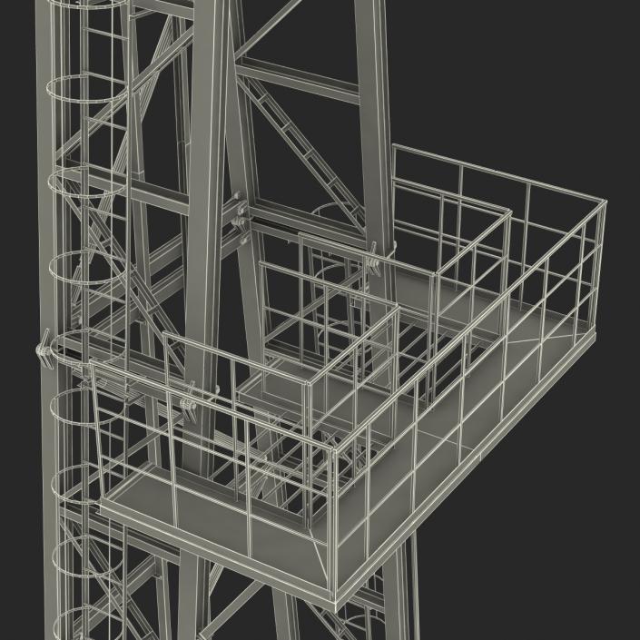 3D Fracking Gas Platform 2 model