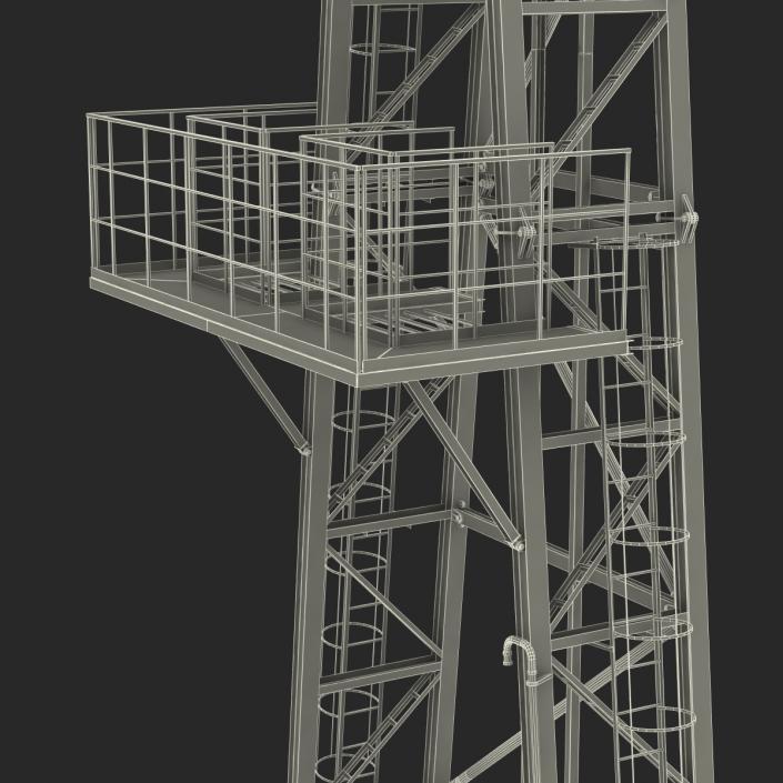 3D Fracking Gas Platform 2 model