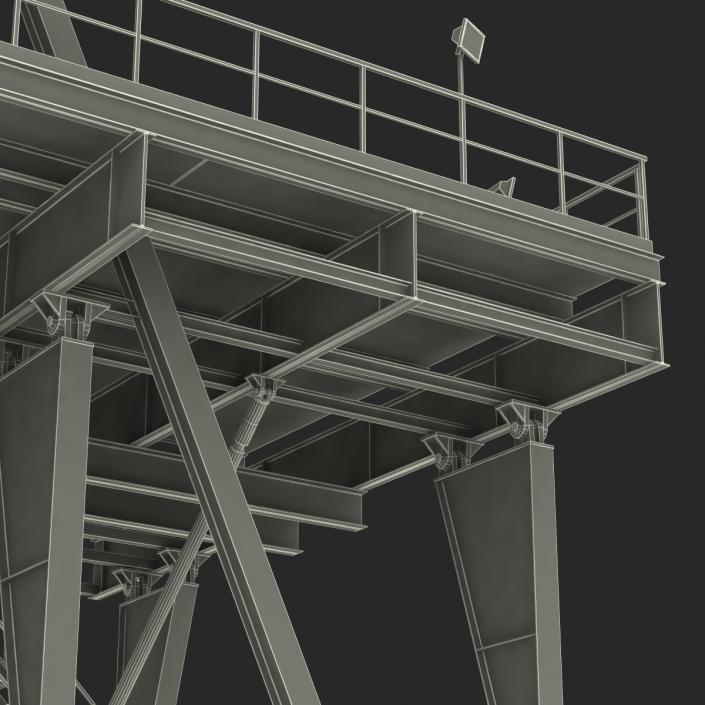 3D Fracking Gas Platform 2 model