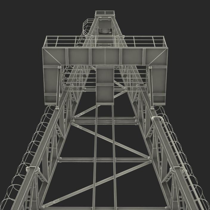 3D Fracking Gas Platform 2 model