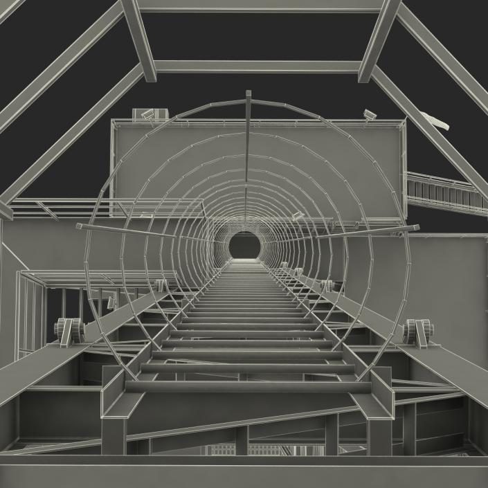 3D Fracking Gas Platform 2 model