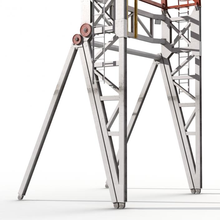 Fracking Gas Platform Tower 3D