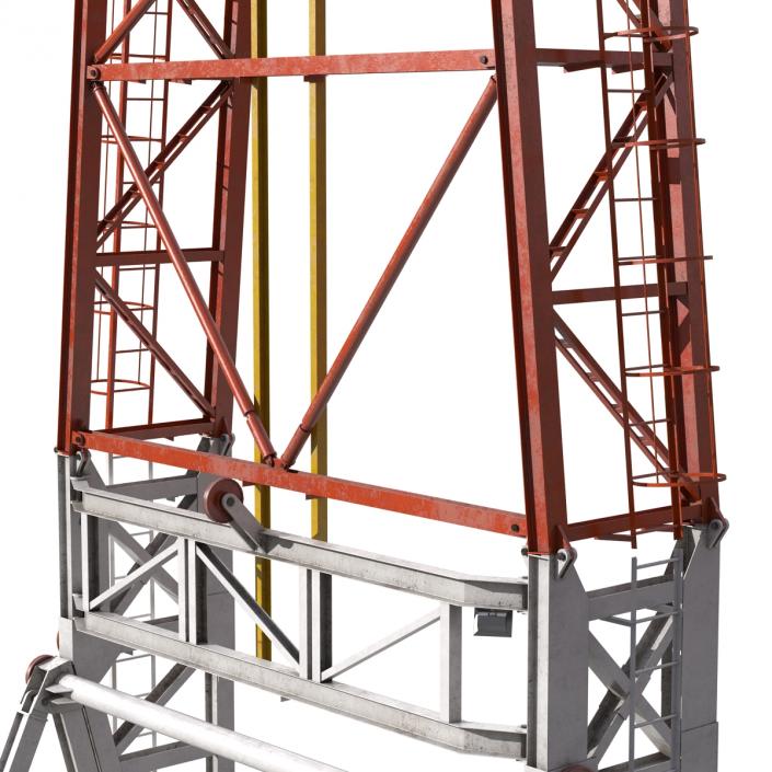 Fracking Gas Platform Tower 3D