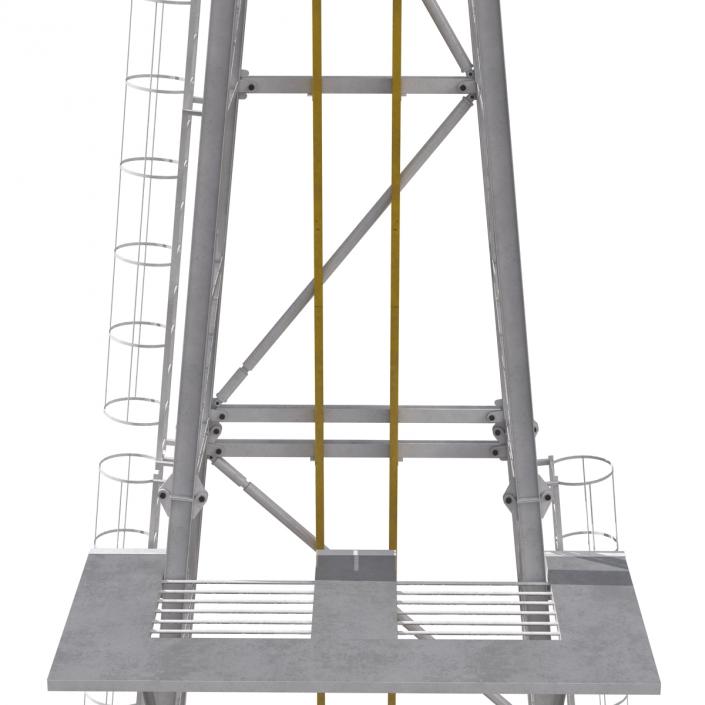 Fracking Gas Platform Tower 3D