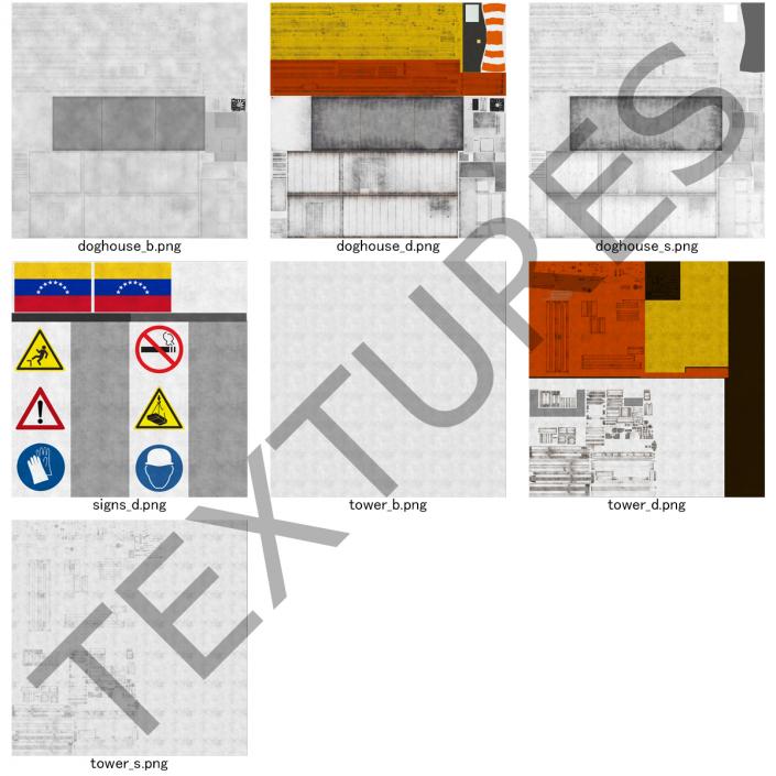 Fracking Gas Platform Tower 3D