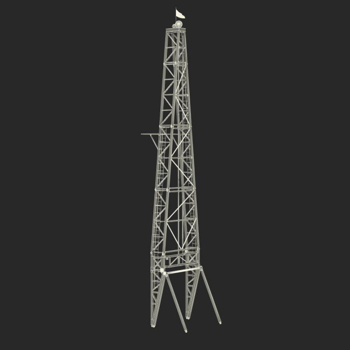 Fracking Gas Platform Tower 3D