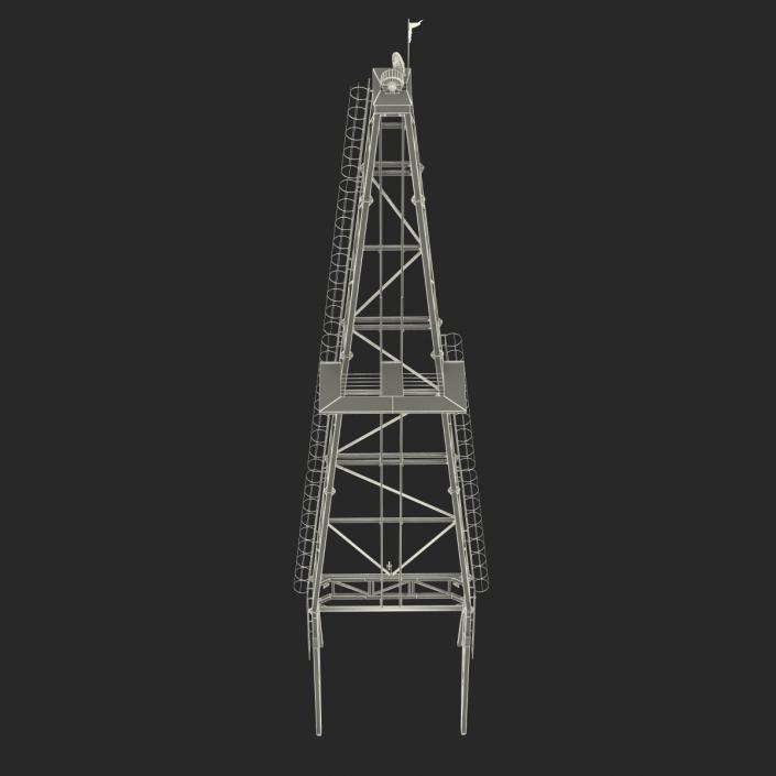 Fracking Gas Platform Tower 3D