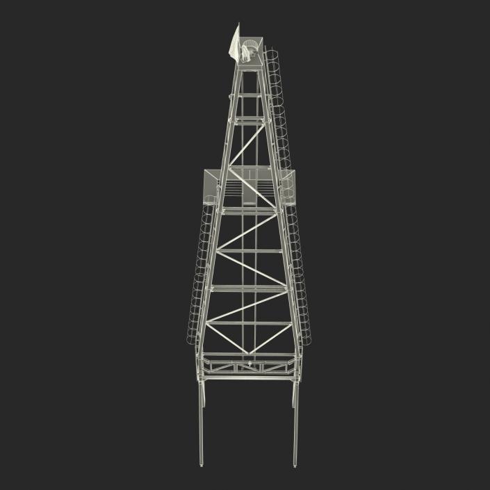 Fracking Gas Platform Tower 3D