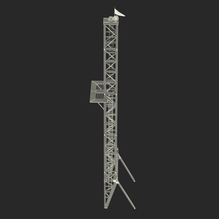 Fracking Gas Platform Tower 3D