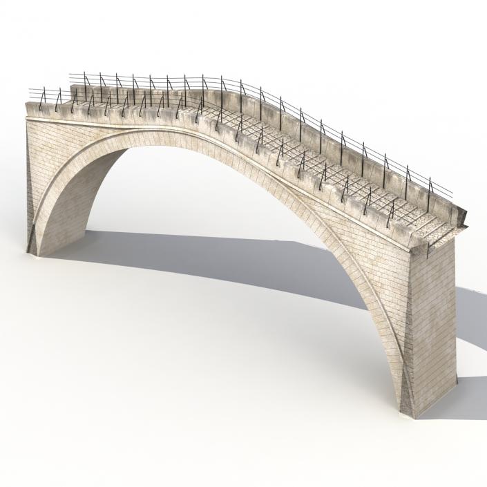 3D model Ottoman Bridge Stari Most