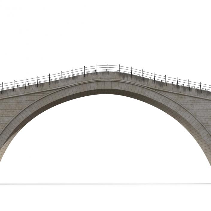 3D model Ottoman Bridge Stari Most