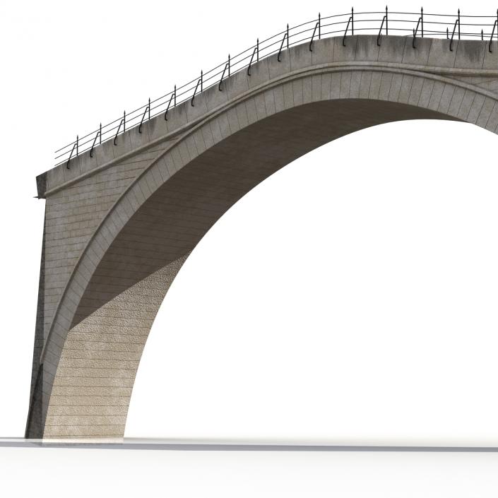 3D model Ottoman Bridge Stari Most