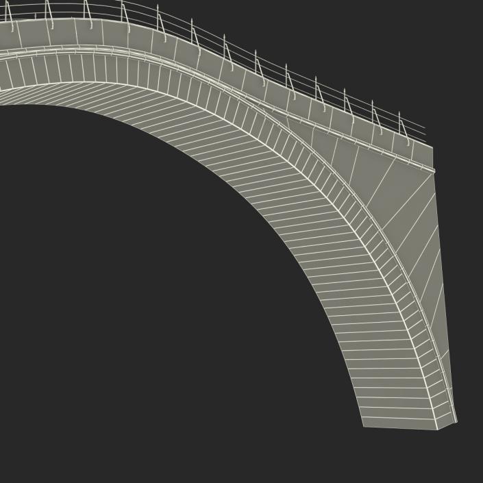 3D model Ottoman Bridge Stari Most