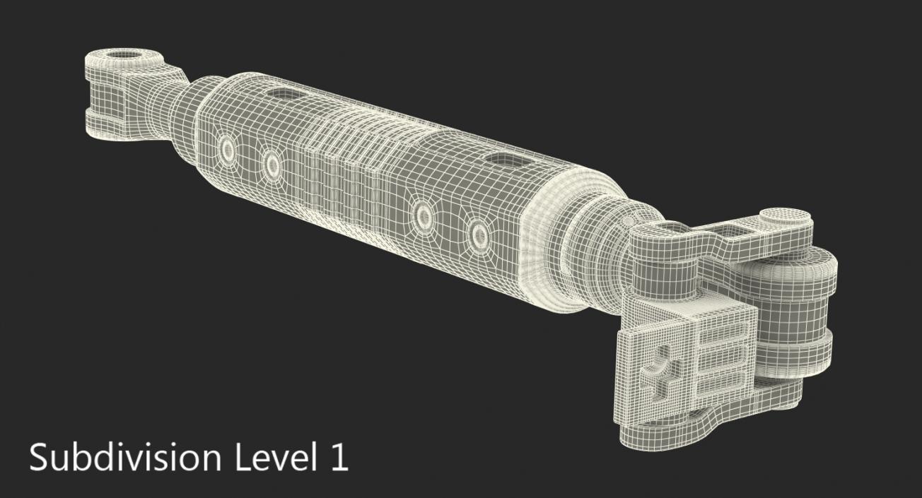 3D Ram Cylinder Hydraulic Sci-Fi 8