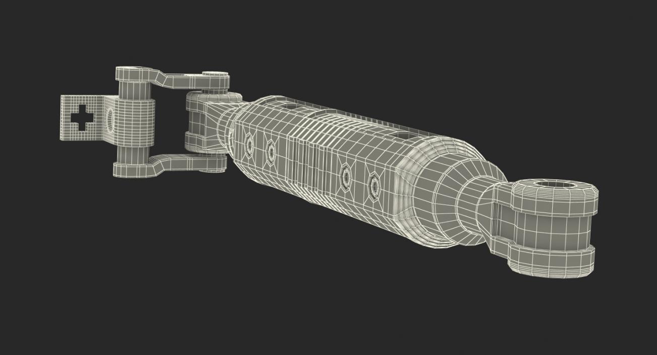 3D Ram Cylinder Hydraulic Sci-Fi 8