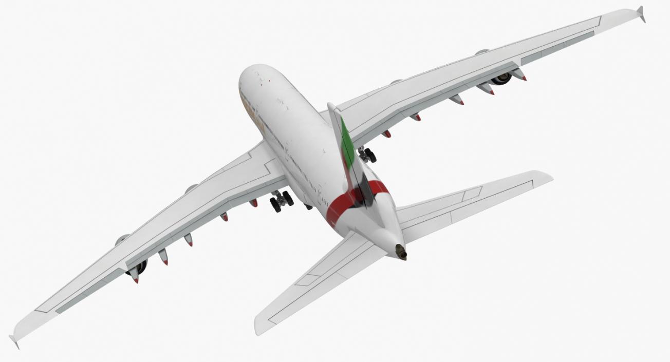 3D model Airbus A380-1000 Emirates