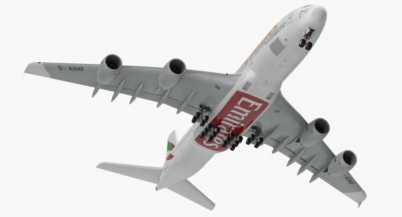 3D model Airbus A380-1000 Emirates