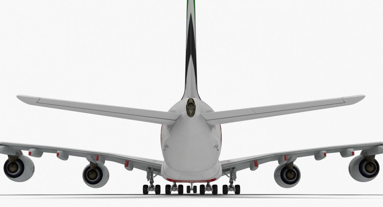 3D model Airbus A380-1000 Emirates