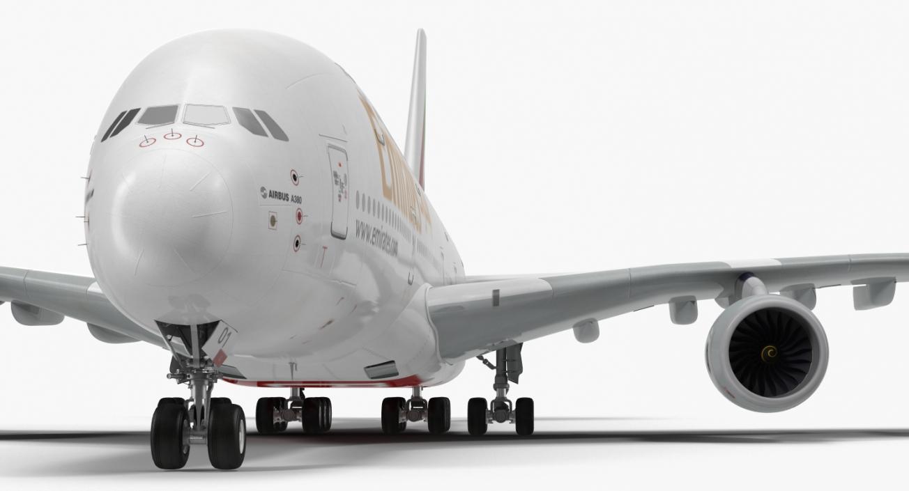 3D model Airbus A380-1000 Emirates