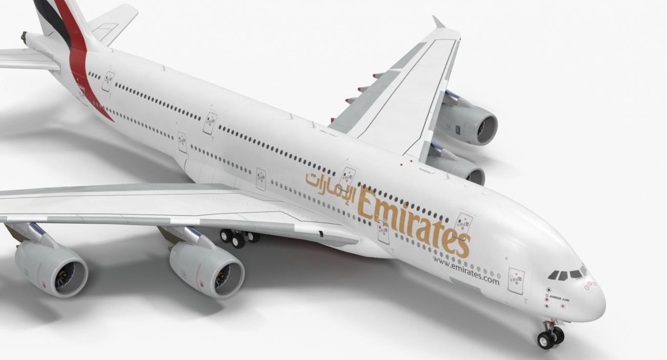 3D model Airbus A380-1000 Emirates