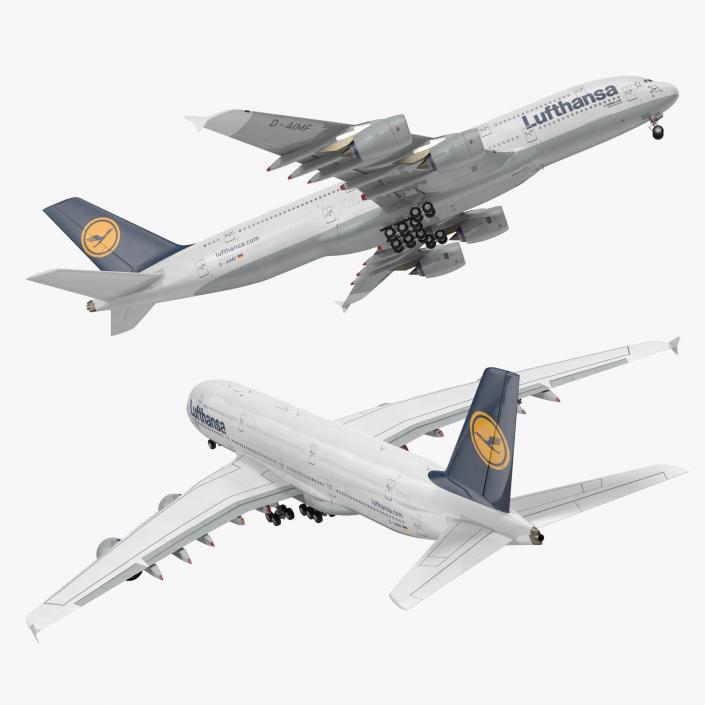 3D Airbus A380-1000 Lufthansa