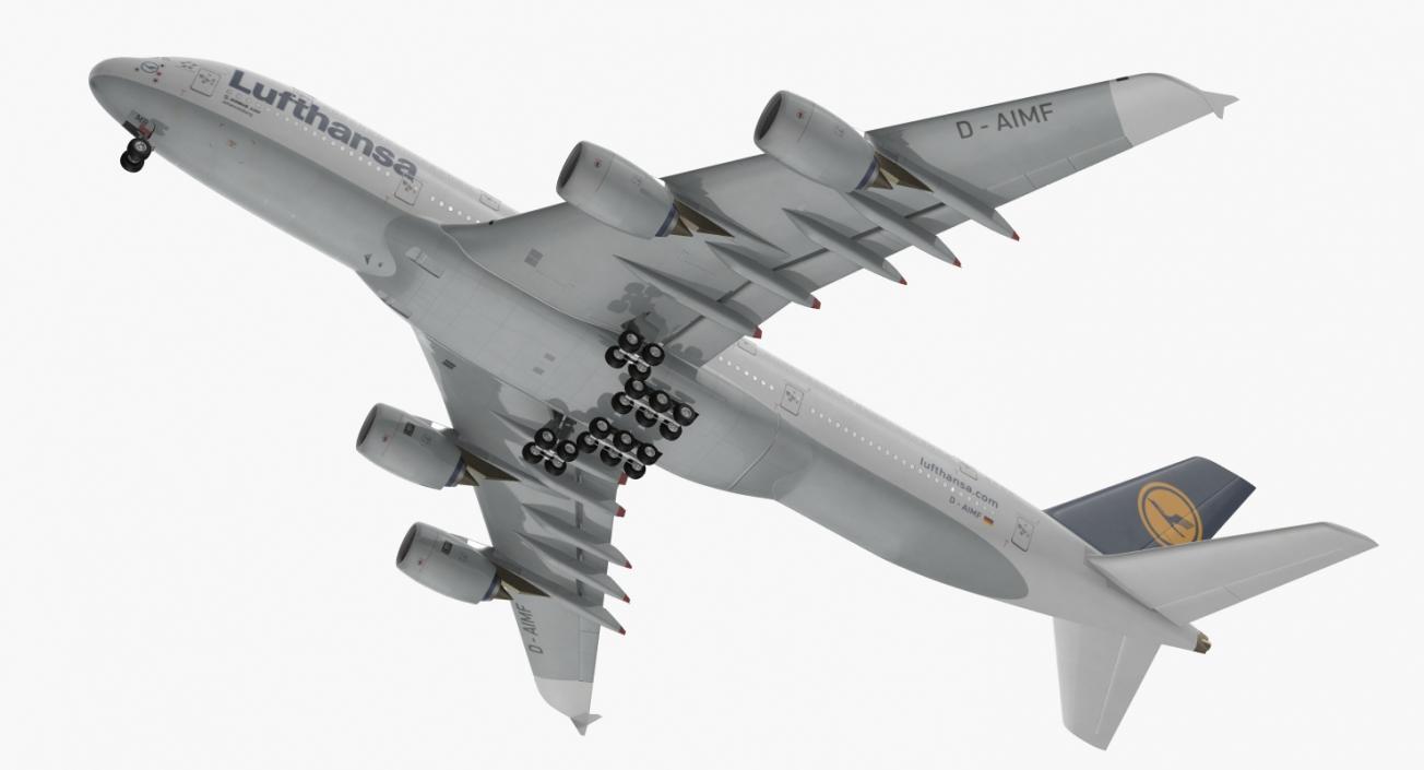 3D Airbus A380-1000 Lufthansa