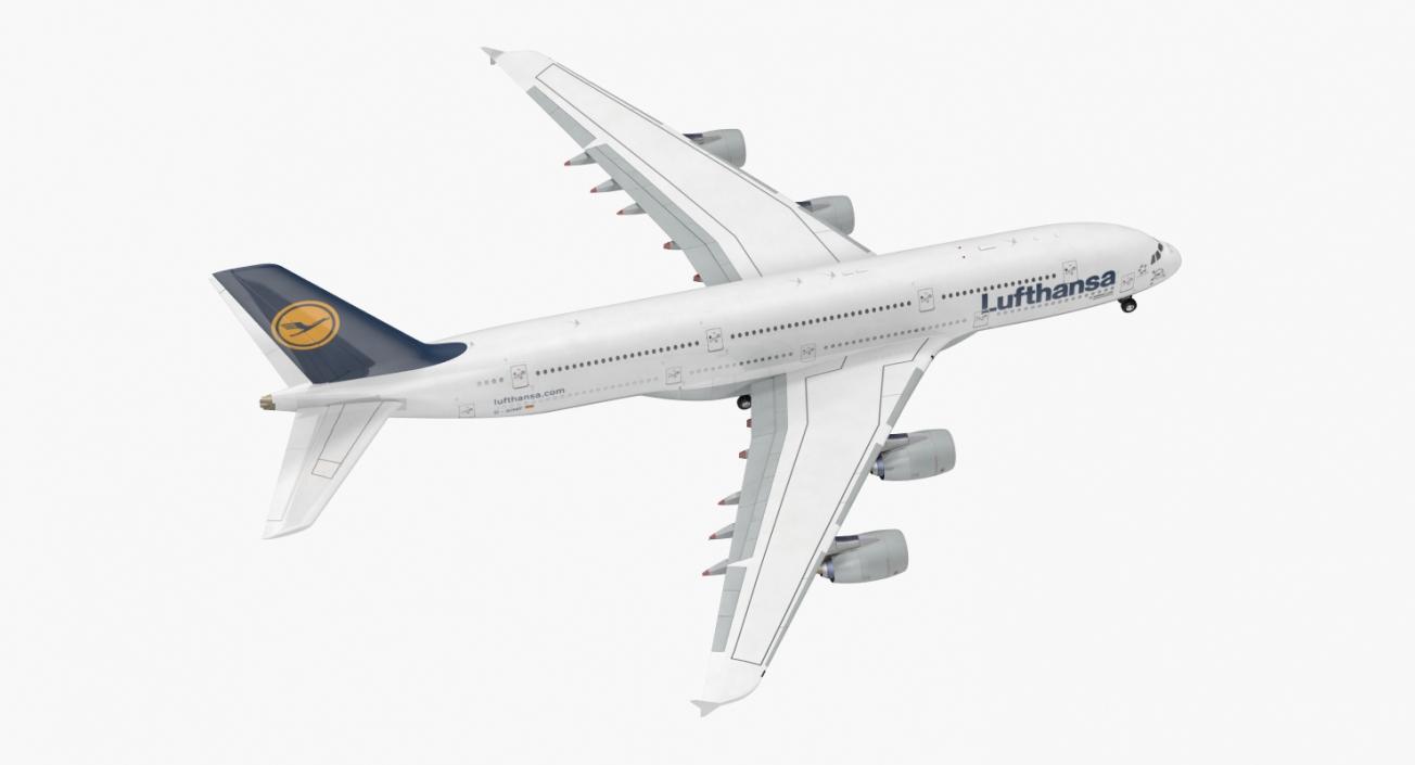 3D Airbus A380-1000 Lufthansa