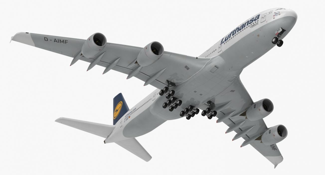 3D Airbus A380-1000 Lufthansa