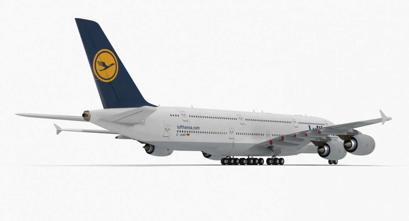 3D Airbus A380-1000 Lufthansa