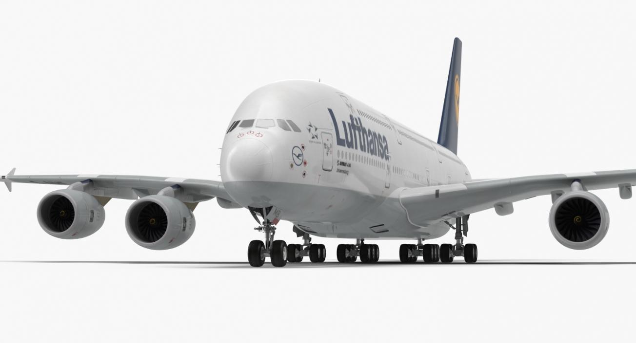 3D Airbus A380-1000 Lufthansa