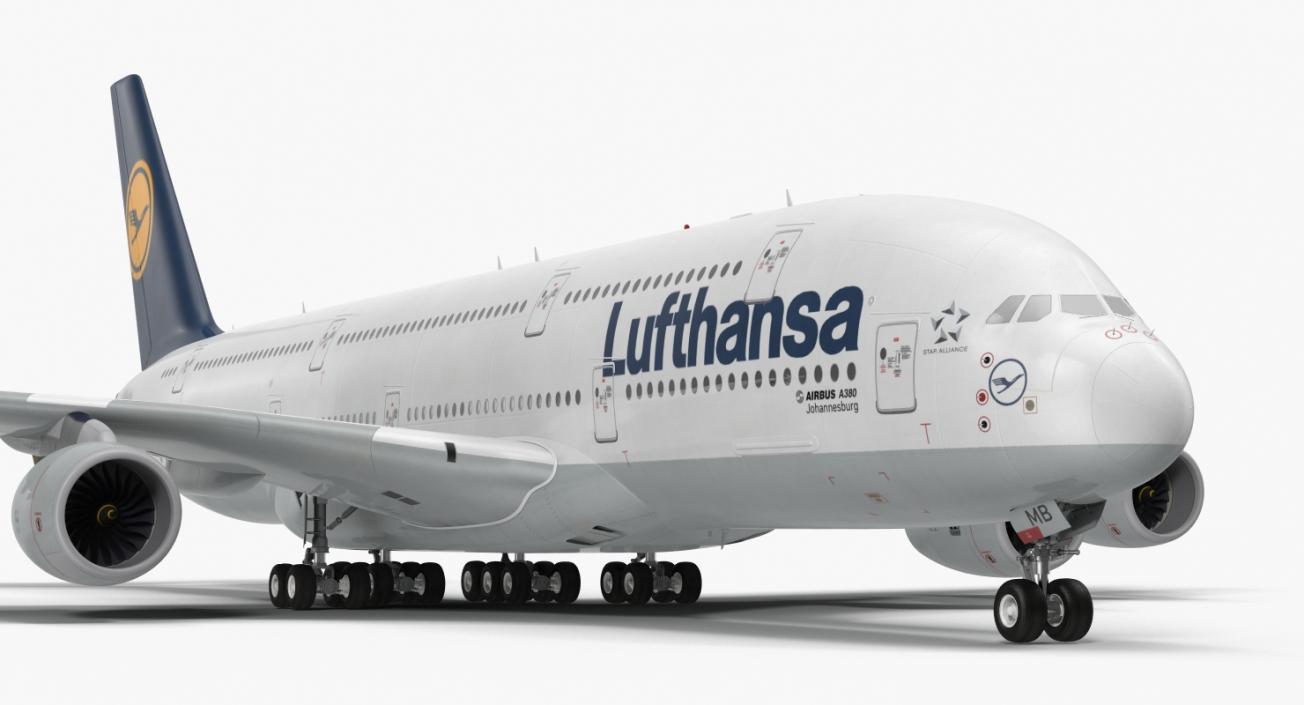 3D Airbus A380-1000 Lufthansa