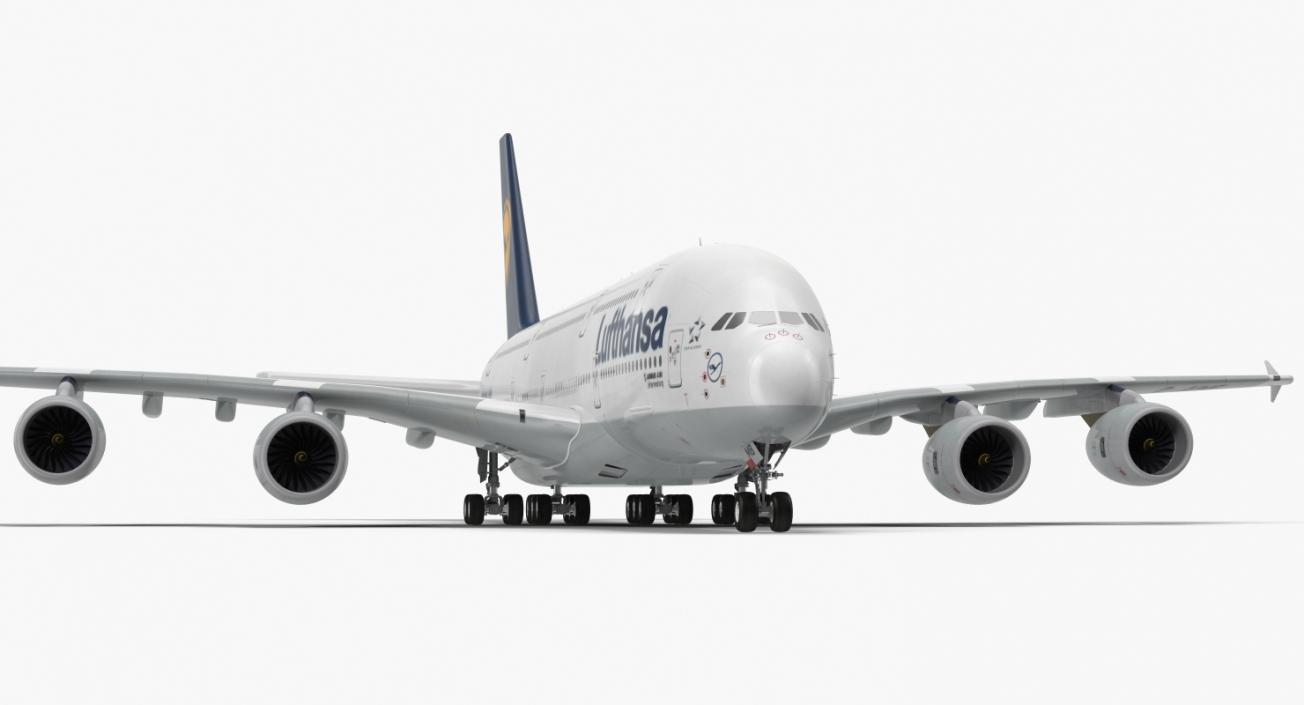 3D Airbus A380-1000 Lufthansa