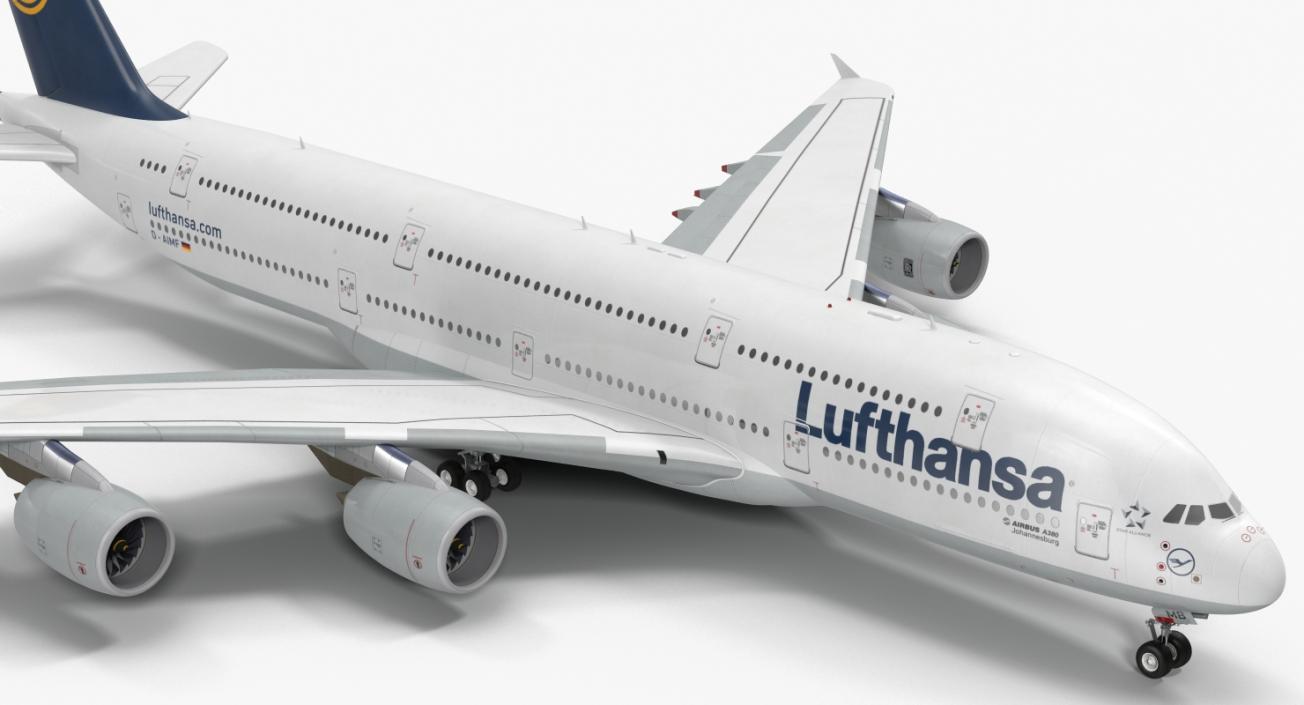 3D Airbus A380-1000 Lufthansa